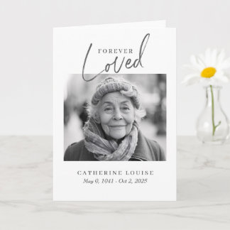 Forever Loved Script Firande Av Livets Minneshögti Kort