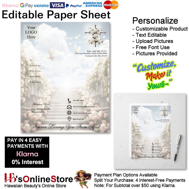 Forever Loving You From Afar Memorial Paper Sheet (Forever Loving You From Afar Memorial Paper Sheet.)