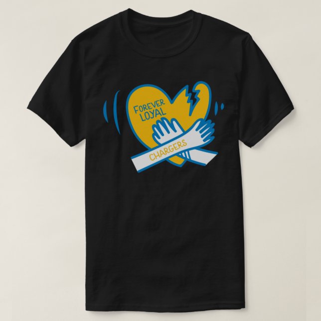 Forever Loyal Los Angeles Chargers T Shirt (Design framsida)