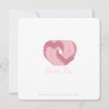 Forever Mine - Minimal rosa Alla hjärtans dag-kort