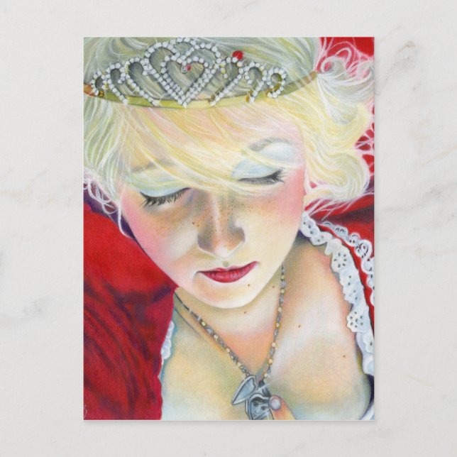 Forever Mine Princess Heart Locket-vykort Vykort (Framsida)