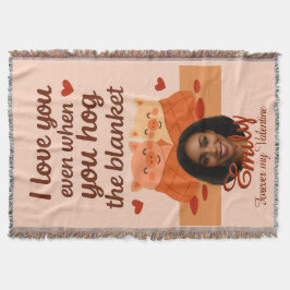 'Forever my Valentine' Kastmadrass Filt