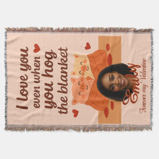 'Forever my Valentine' Kastmadrass Filt