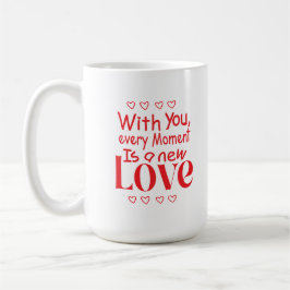 Forever New Love Romantic Quote Kaffemugg