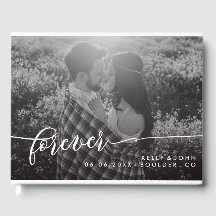 Forever Overlay White Script Photo Bröllop