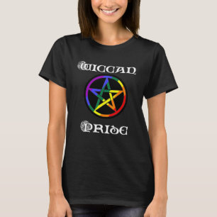Forever Pagan Wiccan Pentagram Gay pride Paganism T Shirt