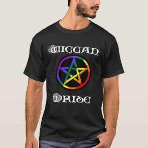 Forever Pagan Wiccan Pentagram Gay pride Paganism T Shirt