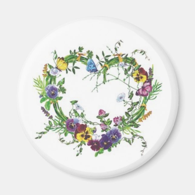 Forever Pansies Magnet (Framsidan)