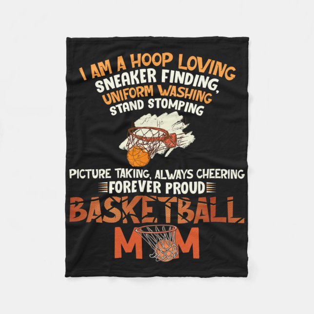 Forever Proud Bysketbyll Mamma Fleecefilt (Framsidan)