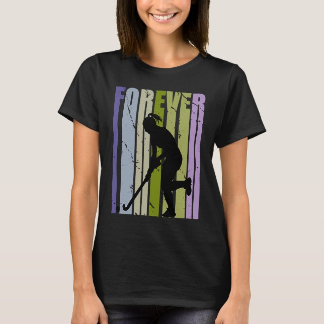 Forever Retro Hockey Motivational Inspirational Cu T Shirt (Framsida)