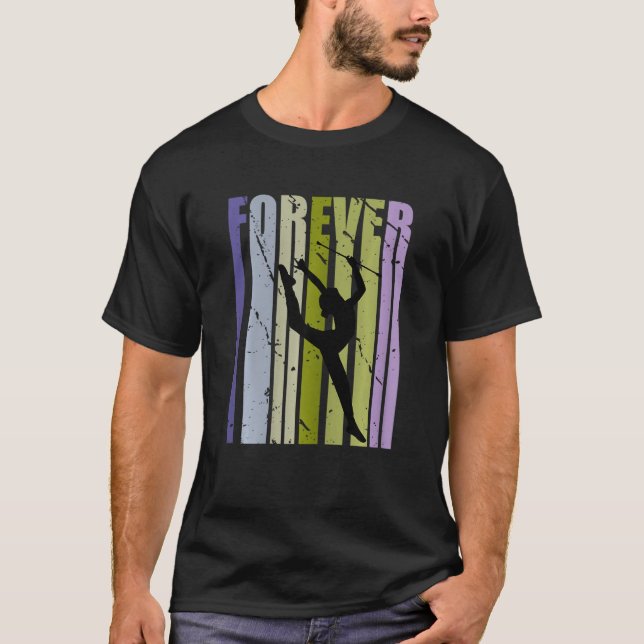 Forever Retro Rhythmic Gymnastics Inspiring Ord C T Shirt (Framsida)