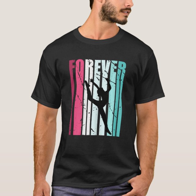 Forever Rhythmic Gymnastics Fläkt Kärlek Inspire T Shirt (Framsida)