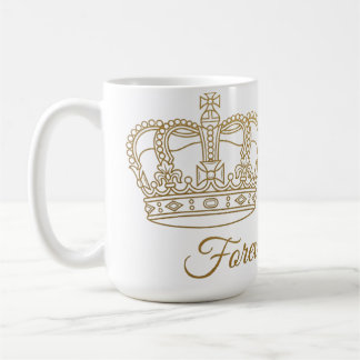 Forever Royal King Queen Crown Anniversary Mug Kaffemugg