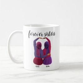 Forever Sisters Personlig Hijabi Gift Kaffemugg