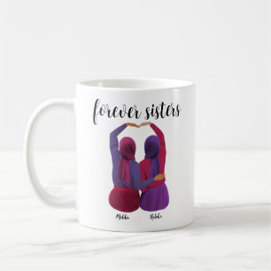 Forever Sisters Personlig Hijabi Gift Kaffemugg