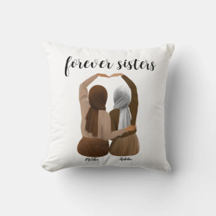 Forever Sisters Personlig Hijabi Gift Kudde