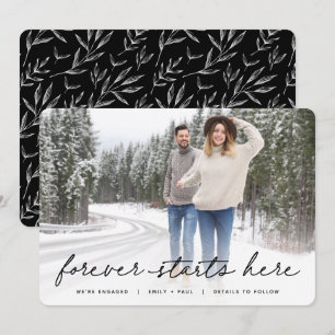 Forever startar här   Foto-Förlovning Meddelande