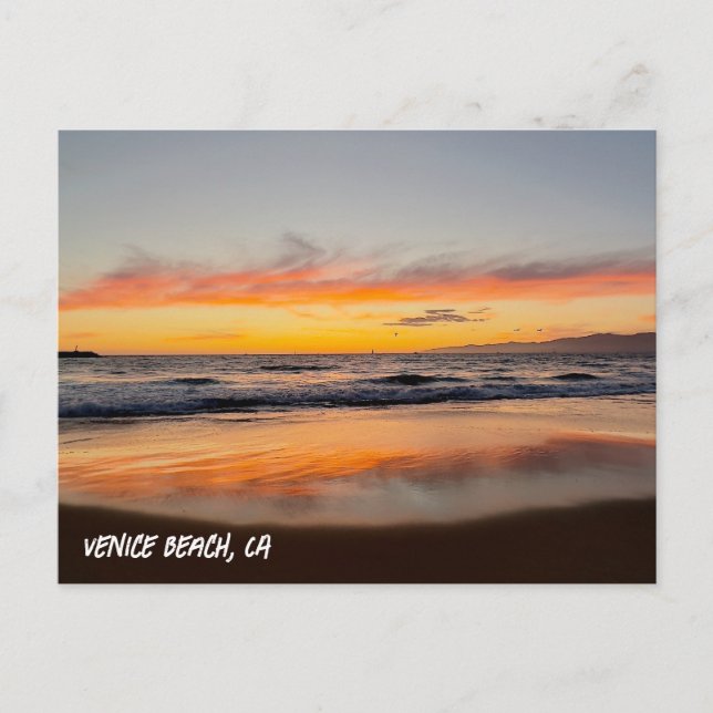 Forever Sunset Dreams - Venice Beach, CA Postcard Vykort (Framsida)