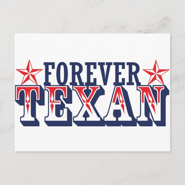 Forever Texan Vykort (Framsida)