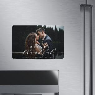 Forever Thankful Bröllop Tack Photo Magnet