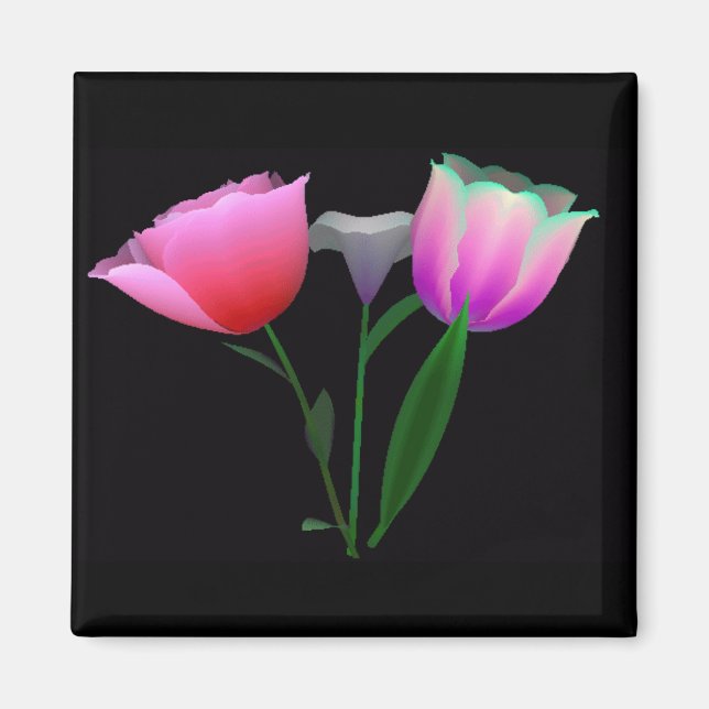 Forever Tulips 1 Magnet (Framsidan)