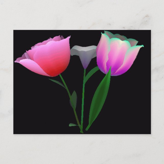 Forever Tulips 1 Vykort (Framsida)