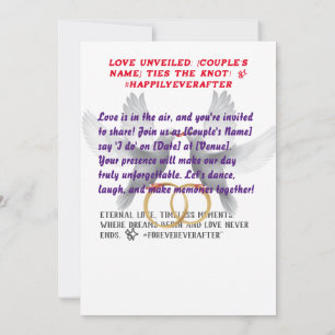 Forever Unveiled: [Couple's Namn]'s Bröllop Bliss Inbjudningar