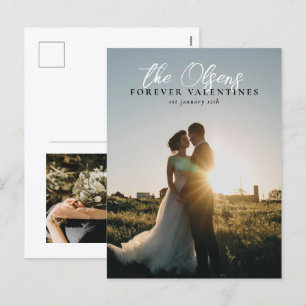 "Forever Valentiness" Valentines day-vykort för fo Helg Vykort