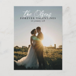 "Forever Valentiness" Valentines day-vykort för fo Helg Vykort