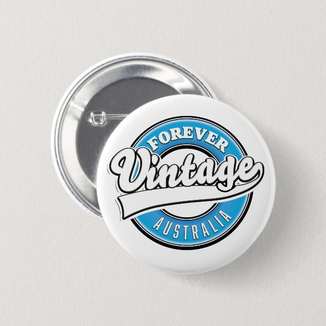 Forever vintage Australien logotyp Knapp (Framsida & baksida)