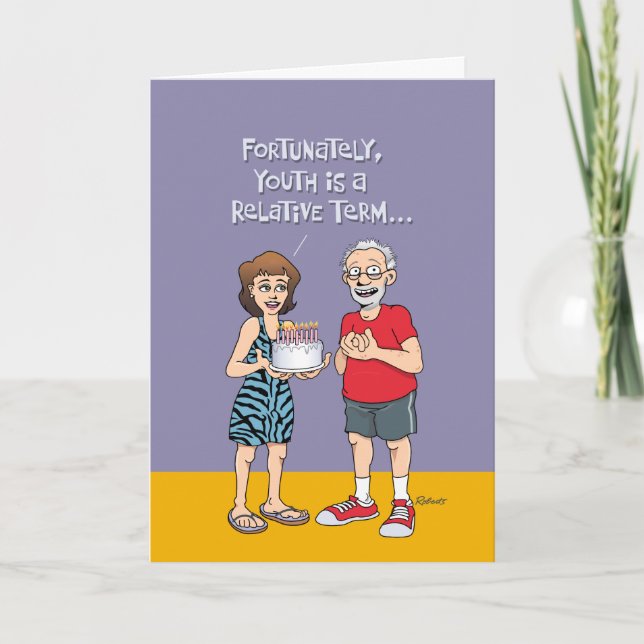 "Forever Young" 65e Birthday Kort (Framsida)