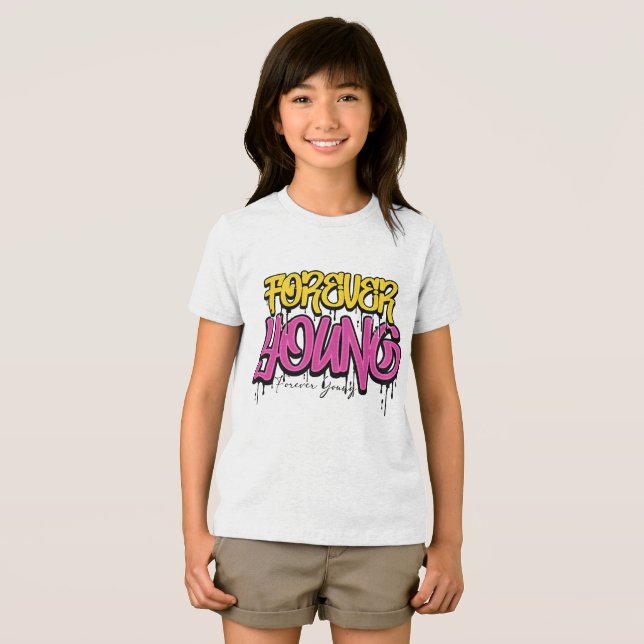 Forever Young Graffiti T-Shirt (Framsida Full)