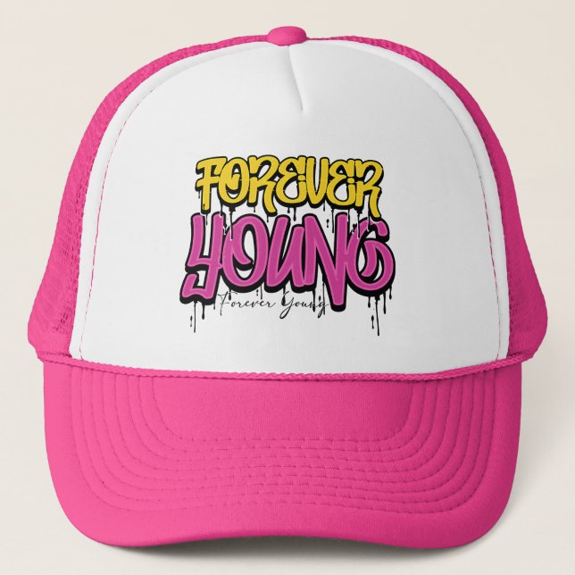 Forever Young Graffiti T-Shirt Keps (Framsida)
