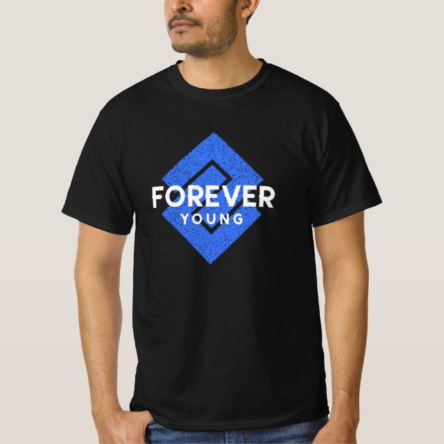 FOREVER YOUNG - Men's T-Shirt (Framsida)