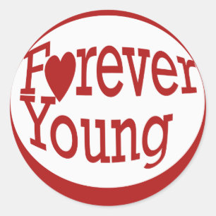 Forever Young Runt Klistermärke