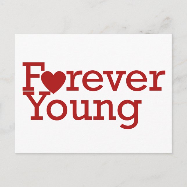 Forever Young Vykort (Framsida)