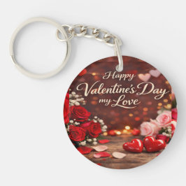 'Forever Your Valentine' Acrylic Keychain