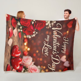 'Forever Your Valentine' Flanellfilt Fleecefilt