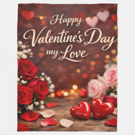 'Forever Your Valentine' Flanellfilt Fleecefilt