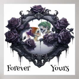 Forever Yours Zombie lite Kärlek Poster