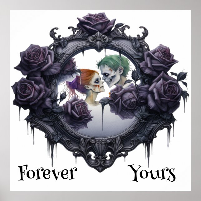 Forever Yours Zombie lite Kärlek Poster (Framsidan)