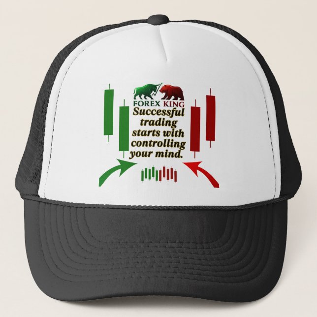 Forex Kung Trading Motivation Cap - Bull and Bear Keps (Framsida)