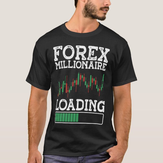 Forex Millionaire Loading BACKPRINT Forex T Shirt (Framsida)