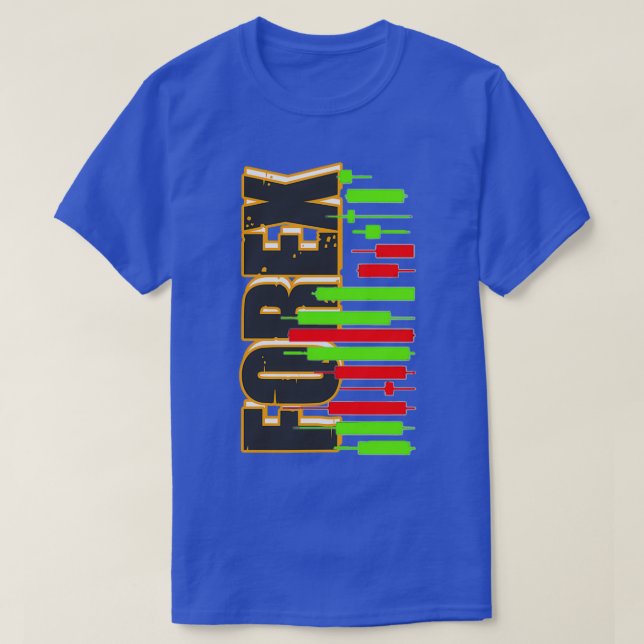 Forex Trader Candles T Shirt (Design framsida)