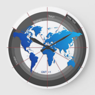 Forexen marknadsför Timezone tar tid på GMT+1 Stor Klocka