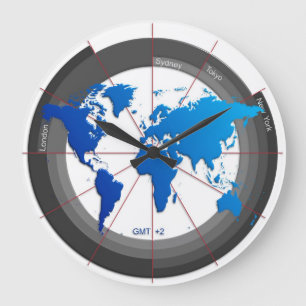 Forexen marknadsför Timezone tar tid på GMT+2 Stor Klocka