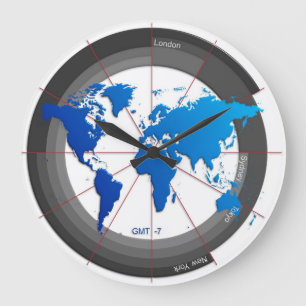 Forexen marknadsför Timezone tar tid på GMT-7 Stor Klocka