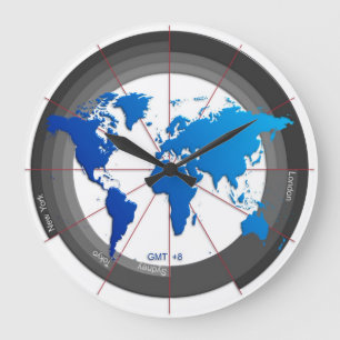 Forexen marknadsför Timezone tar tid på GMT+8 Stor Klocka