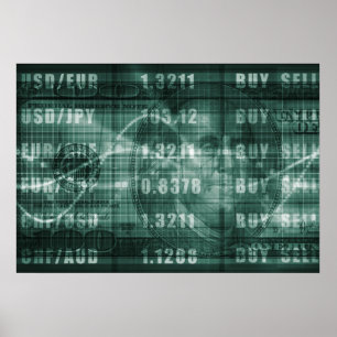 Forexhandelonline och med grafen för US-dollar Poster