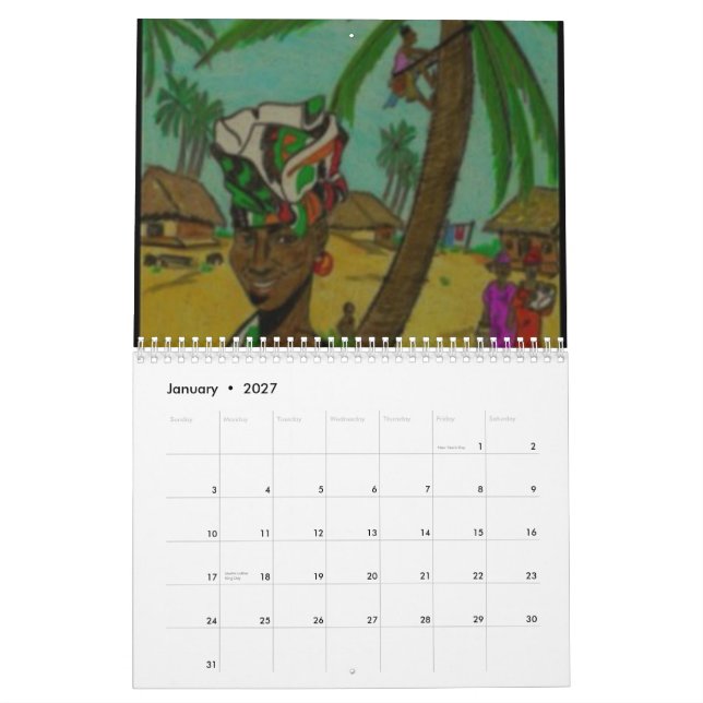 Förfaderkalender Kalender (Jan 2027)